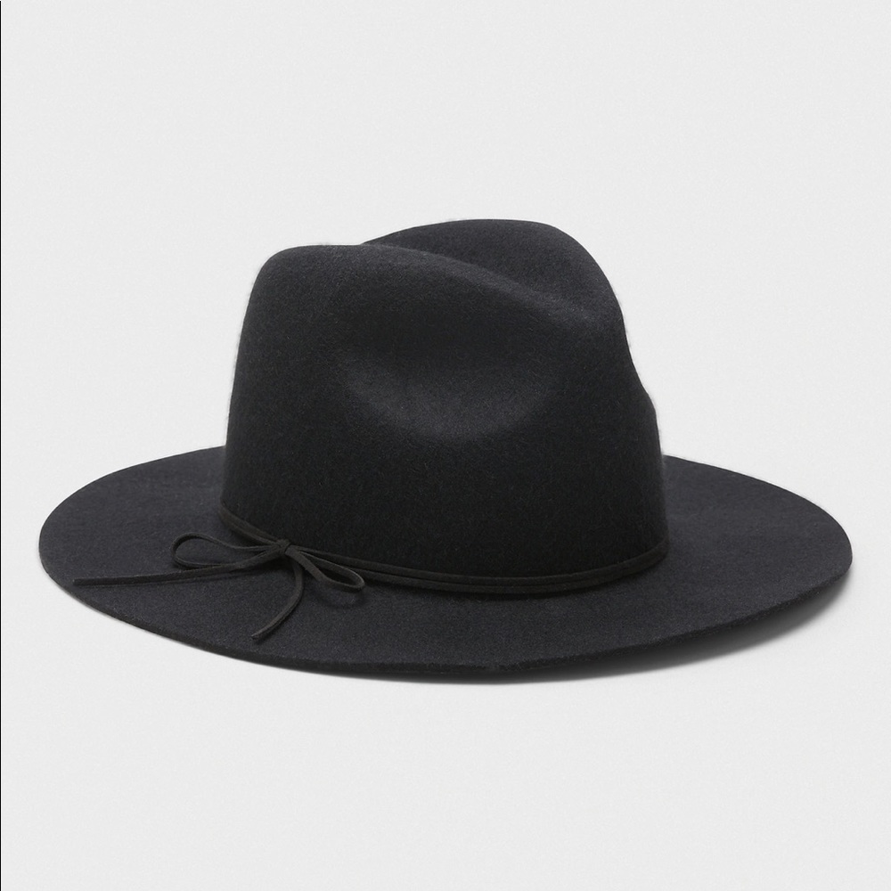 NWT- Banana Republic Black Wool Fedora